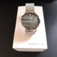 BERING 腕時計 クォーツ シルバー メッシュベルトのサムネイル