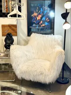 KARE ゴールドフィンガーホワイト アームチェア【monoroom町田】