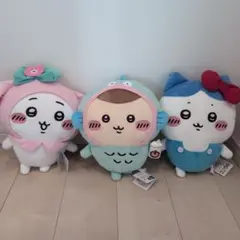 ちいかわサンリオキャラクターズBIGぬいぐるみ3種