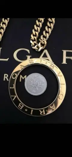 【正規 未使用】BVLGARI ロゴ刻印黒×黒銀チャーム/3㎜ネックレスチェーン 正規 未使用】BVLGARI ロゴ刻印 黒銀チャーム/ネックレス