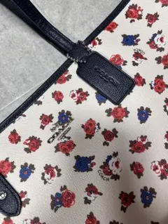 【最終値下げ中‼️】COACH フラワープリント トートバッグ