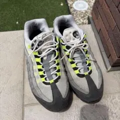 ピ*ノ様 NIKEID Nike Air Max 95 グレー/イエロー　ボロ