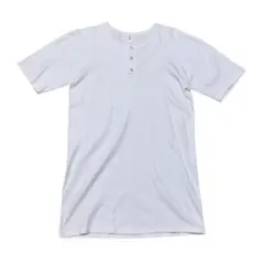 CORONA コロナ ベルギー製 ホワイト 白 54 Tシャツ ヘンリーネック