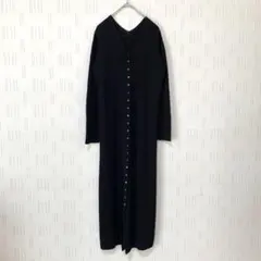 美品✨gallardagalante アイレットロングカーディガン　ブラックのサムネイル