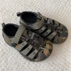 美品♡KEEN カモフラージュ キッズサンダル