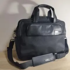 サムソナイト ビジネスバッグ 2way ナイロン 黒 ブラック 金具ロゴ A4可