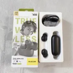 【255-29】ELECOM ワイヤレスイヤホン LBT-TWS16BKブラック