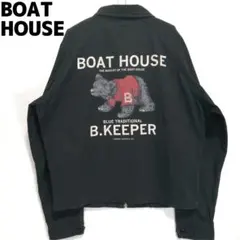 BOAT HOUSE スイングトップ ブルゾン ジャケット 墨黒 ボートハウス