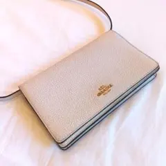 ❥COACHコーチ❥2wayバッグショルダー ポーチ アイボリー財布ポシェット