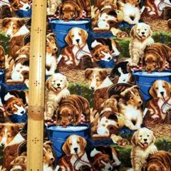 パピーズガーデン柄 · 200cm · David Textiles