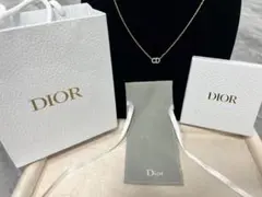 Dior 新品同様 CDロゴネックレス 金メッキ