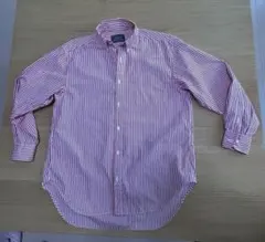 NEWYORKER 赤と白ストライプ 長袖シャツ