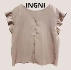 ​INGNI フリル ノースリーブ ブラウス 夏服 Mサイズ