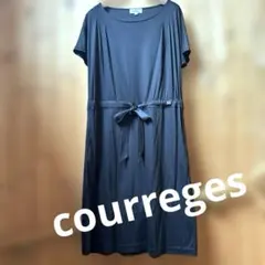 courreges クレージュ 半袖 ワンピース ブラック 40のサムネイル