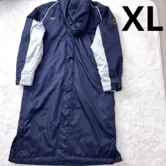 NIKE ナイキ ベンチコート ダウンコート ネイビー サッカー XL ボア