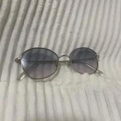 JINS & SUN サングラス　ゴールド ブルー
