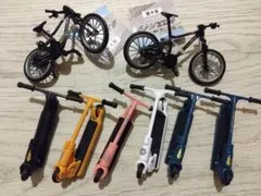 ミニチュア ミニ自転車 フィンガースクーター 8点セット