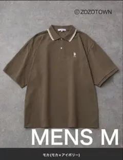 U.S. POLO ASSN 別注 ワンポイント刺繍 鹿の子ルーズポロシャツ　M