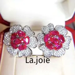 ルビー ピアス(両耳用)