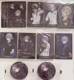 ツイステ ヴィル ルーク エペル メタルカード ウエハース 缶バッジ まとめ売り