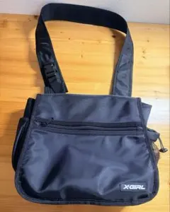 【X-GIRL 】ブラック ショルダーバッグ