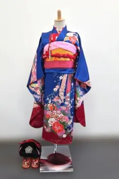 七五三 7歳 120cm ポリエステル 紫色 袋帯 草履バック付 - メルカリ