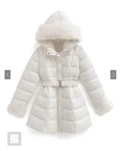 GRL kd79ホワイト フード付き ダウンジャケット