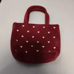 新品未使用ラブラリーFEILERハート模様 ハンドバッグ 赤