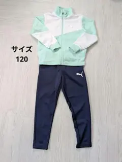 PUMA ジャージセット ミント ネイビー 120 上下セット