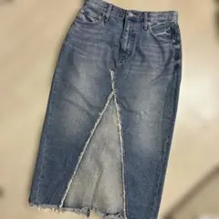 AZUL ダメージデニムスカート　M