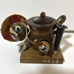 信楽焼 たぬき 分福茶釜 ぶんぶくちゃがま 信楽焼 - メルカリ