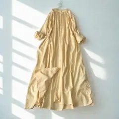 サマンサモスモス レース襟ロングワンピース 羽織り ナチュラルきなり