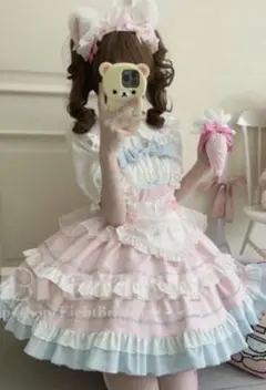 ロリータ ワンピース　ロリィタ　水色