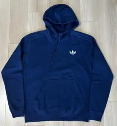 【新品】adidas 3トレフォイル刺繍 フーディ フリース パーカー M！