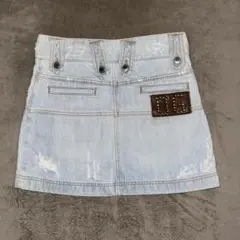DOLCE&GABBANA denim mini skirt studs y2kのサムネイル