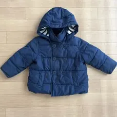 GAPネイビー ボタン付きダウンコート 90cm