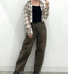 新品タグ付き　GU　フランネルショートシャツ