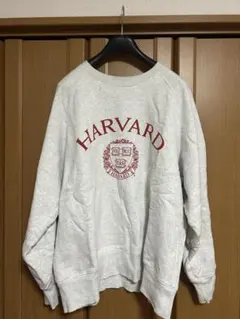 HARVARD グレー クルーネック トレーナー