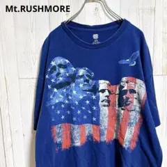ヴィンテージ　アメリカ大統領4人　星条旗　マウントラッシュモア記念碑　Tシャツ