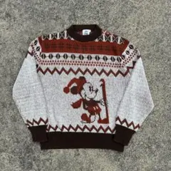 ▪️70’s KENNINGTON ビンテージTEE ケニントン ミッキー 茶色白 ▪️70's KENNINGTON ビンテージTEE ケニントン ミッキー 茶色白