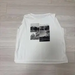 C/T冷感フォトプリントノースリーブTシャツ