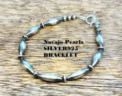 ナバホパール シルバー925 ブレスレット Navajo Pearls no2 - メルカリ
