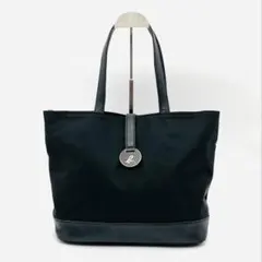 agnes b.アニエスベーナイロントート黒A4収納可バッグレザーハンド肩掛け軽のサムネイル