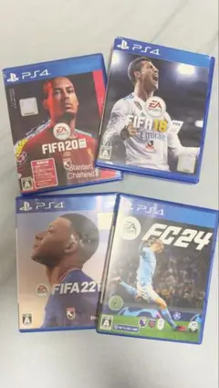 FIFA 20, 18, 22, FC 24 4本セット