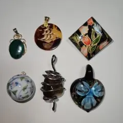 イミテーションペンダントトップまとめ売り　レトロ