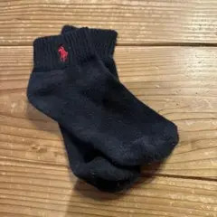 ラルフローレン　キッズ靴下 紺　ロゴ入り