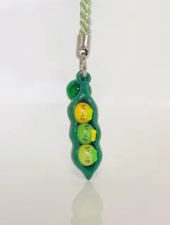 ハローキティ　だだちゃ豆　2006年　 ご当地　根付ストラップ