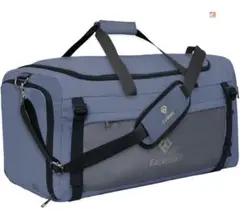 スポーツバッグ　ブルー系　65L メンズ　ボストンバッグ　旅行　大容量　未使用