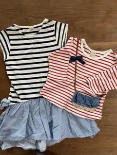 petit main トップス ワンピース 2点セット 110cm