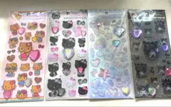 【正規品】サンリオ　キラキララインストーンシール　4種　キティ　シナモン　クロミ